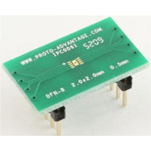 IPC0061, Панели и адаптеры DFN-8 to DIP-12 SMT Adapter