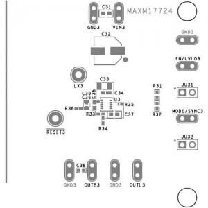 MAXM17724EVKIT#, Средства разработки интегральных схем (ИС) управления питанием Evkit for MAXM17724, 4.5V to 60V Input, 150mA, Adjustable Output Voltage Synchronous DC-DC and 2.5V, 50mA low noise LDO Himalaya uSL