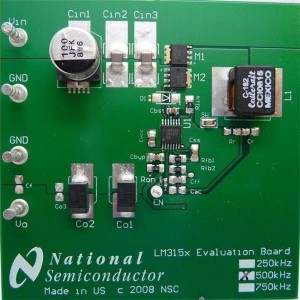 LM3150-500EVAL/NOPB, Средства разработки интегральных схем (ИС) управления питанием LM3150-500 EVAL BOARD