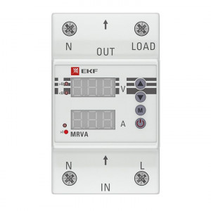 Реле напряжения и тока с дисплеем MRVA 50А PROxima MRVA-50A