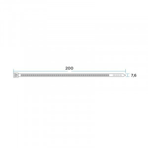 Хомут кабельный 7.6х200 нейл. бел. (уп.100шт) 07-0202