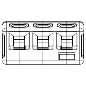 N30200300000G, Фиксированные клеммные колодки N3-2P-Orange