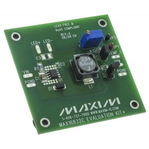 MAX16832CEVKIT+, Средства разработки схем светодиодного освещения  MAX16823C/32A Eval Kit