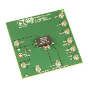 DC1274A, Средства разработки схем светодиодного освещения  LTM8040EV Demo Board - 36V, 1A Buck LED