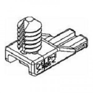 15358639, Автомобильные разъемы CONNECTOR CLIP 6.35 DIAM MED GRAY