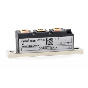 DD104N16K-K, Дискретные полупроводниковые модули Rectifier Diode Module 1600V 104A