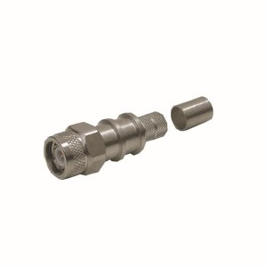 TC-400-TM-X, РЧ соединители / Коаксиальные соединители TNC Male (plug) crimp (solder-on pin) hex/knurl nut, no braid trim