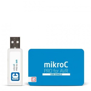 MIKROE-732, Программное обеспечение для разработки mikroC PRO for AVR (USB Dongle)
