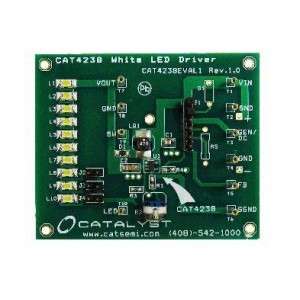 CAT4238AGEVB, Средства разработки схем светодиодного освещения  Eval Bd for LED Driver