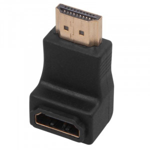 HDMI (шт.) - HDMI (гн.) угловой, Переходник