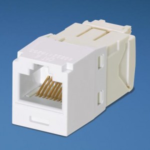 CJ688TGWH, Модульные соединители / соединители Ethernet Mini-Com Module Cat 6 UTP 8P/8W