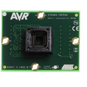 ATSTK600-SC02, Панели и адаптеры STK600 SOCKETCARD QFP64/0.8MM PITCH