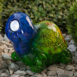 ERAFYS01-06 Садовый светильник Черепаха на солнечной батарее, полистоун, 13 см (24/192) Б0038499