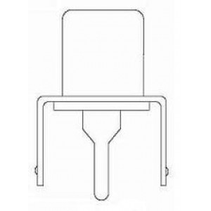 161-R239A2-E, Соединители RCA  GOLD PLATING PCB JK RED INSULATOR