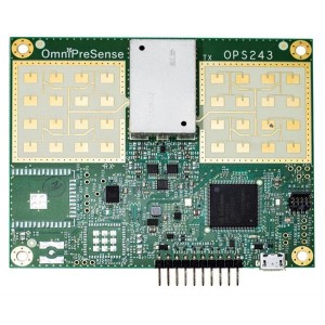 OPS243-A-CW-RP, Модули датчиков расстояния 24GHz Doppler Radar Sensor with FCC/IC Modular Approval