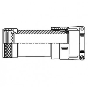 M85049/1913W04A, Круговой мил / технические характеристики корпусов разъемов STRAIGHT BACKSHELL
