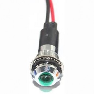 FL1M-12SW-1-G24V, Светодиодные панельные индикаторы LED GRN 12MM NUT 24VAC/DC