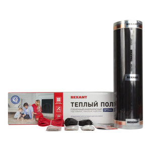 51-0503-7 Пленочный теплый пол Optima 150 2м?, 0,5х4м, 300Вт REXANT(кр.1шт)