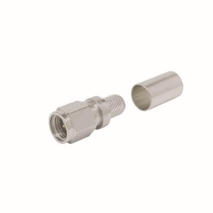 TC-200-SM-SS-X, РЧ соединители / Коаксиальные соединители SMA-Male (plug) crimp connector no braid trim