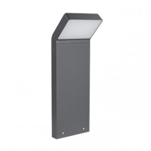 LGD-ECRAN-BOLL-H500-9W WARM3000, 500мм уличный светодиодный светильник для подсветки дорожек. Цвет ТЕПЛЫЙ БЕЛЫЙ 3000К, 9Вт (830лм). Влагозащищенный корпус IP65 - серый алюминий, экран из поликарбоната. Питание 230В, мощность 9Вт. Размеры ДхШхВ 176х118х500 мм.