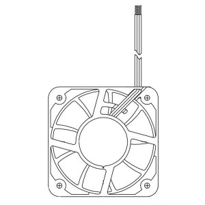 05015SS-12R-WT-00, Вентиляторы постоянного тока DC Axial Fan, 50x15mm, 12VDC, 14.8CFM, Flange, Sleeve Bearing, Tachometer, 3-Wire