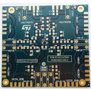 STEVAL-CCA057V2, Средства разработки интегральных схем (ИС) усилителей Bare PCB evaluation board for the dual operational amplifier family in an MSO8 package