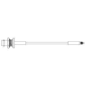095-850-206-012, Соединения РЧ-кабелей BNC Blkhd Jck - MMCX Plug 12 inch RG-174