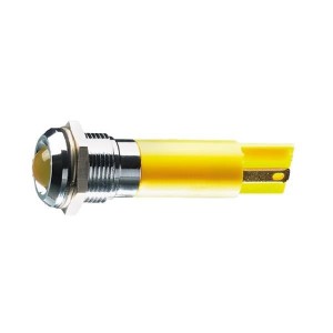 Q12P1CXXG02E, Светодиодные панельные индикаторы 12mm Green LED Indicator, Sealed