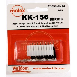 76650-0213, Проводные клеммы и зажимы KK-156 Connector Kit V & RA Hdr Rec 10Ckt