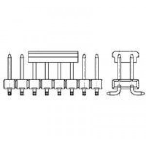 966926-4, Межплатные и промежуточные соединители 2X4P MODU 2MM PIN HDR, SMD, BLSTR