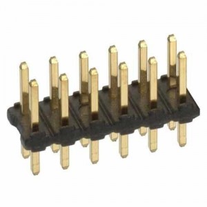 M22-2520605, Проводные клеммы и зажимы 6+6 PIN DIL VERTICAL GOLD PIN HEADER