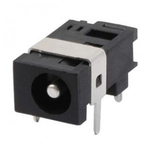 PJ-045, Соединители питания для постоянного тока power jack, 1.65 x 4.5 mm, horizontal, through hole, 1 switch, w/ shielding