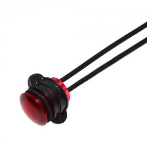 CNX714C200120W, Светодиодные панельные индикаторы PMI 14mm LED 120V Wire Red MS