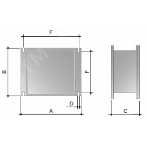 Коробка ответвительная алюминиевая окрашенная, IP66/IP67, RAL9006, 154х129х58мм 65302