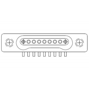 SSM009L42KN, Прямоугольные соединители стандарта Mil SSM009L42KN