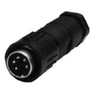 T3528-800, DIN Connectors FEMALE CABLE CONNECTOR 8 WAY