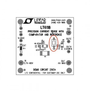 DC2193A, Средства разработки интегральных схем (ИС) усилителей LT6118 Demo Board - High Side Current Se