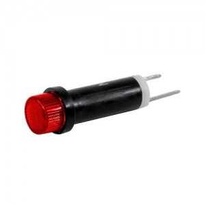 41-NKR28H-CRO, Светодиодные панельные индикаторы Bi Pin Hi Hat Red 28VDC