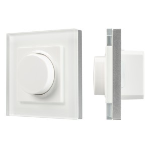 Панель SMART-P96-DIM-IN White (230V, 1.5A, 0-10V, Rotary, 2.4G) (Arlight, Пластик)