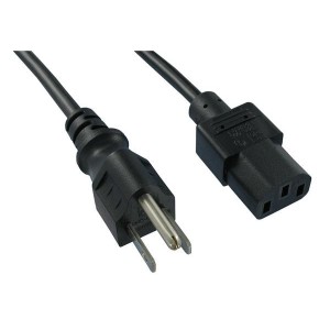 393001-01, Кабели питания переменного тока 2.5M 3X1.25 5-15P US (BLACK)