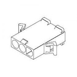 50-36-1688, Штыревые и гнездовые соединители .093 Housing Plug W/ O Ears 2 Ckt (G. W.)