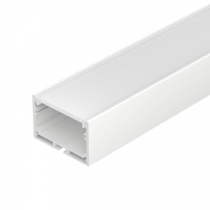 Профиль с экраном SL-LINE-4932-2500 WHITE+OPAL 036304, Комплект с экраном. Алюминиевый профиль для светодиодных лент и линеек. Цвет - белый RAL9003 (порошковая окраска). Габаритные размеры (LхWхH): 2500x49x32 мм. Ширина площадки для ленты 38 мм. Заглушки в комплекте (4 заглушки белого цвета, 16 шурупов).