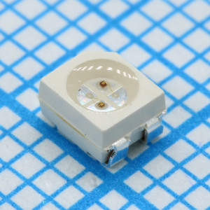 KAA-3528ESGS, Светодиод smd 3,5х2,8мм/красный/621нм/12-30мкд - зеленый/525нм/12-30мкд /прозрачный/120°