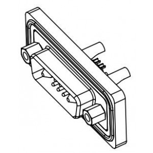 627-W7W-222-012, Соединители D-Sub со смешанными контактами WTRPF Solder 7W2 MLE 20AMP MNT HLE