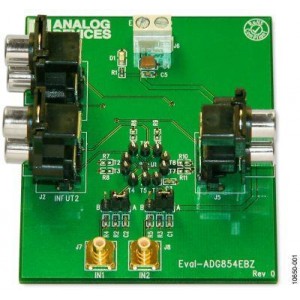 EVAL-ADG854EBZ, Средства разработки интегральных схем (ИС) переключателей EVALUATION BOARD