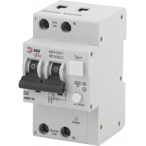 Автоматический выключатель дифференциального тока PRO NO-902-20 АВДТ 64 C63 300мА 1P+N тип A Б0031870