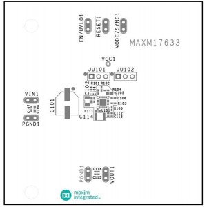 MAXM17633EVKIT#, Средства разработки интегральных схем (ИС) управления питанием Evkit for MAXM17633 4.5V to 36V Input, 2A, 3.3V Output Himalaya uSLIC Step-Down Power Module