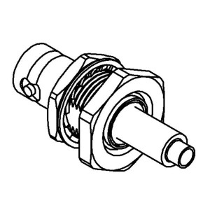 R141331500W, РЧ соединители / Коаксиальные соединители BNC F STR BHDP CR 2.6/50