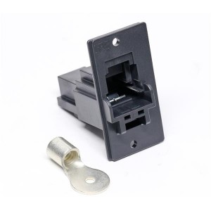 EF1-38RA-1SCA(20), Сверхмощные разъемы питания InLine Panel Recept Key A Black