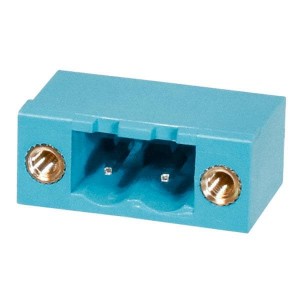 TBP01R1W-508-02BE, Съемные клеммные колодки Terminal block, pluggable, w screw lock, 5.08, receptical, 2 pole, blue